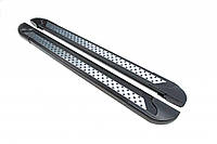 Боковые Подножки Vision New Black (2 шт., Алюминий) для Ford Ranger 2002-2006 гг