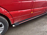 Боковые пороги Maya Red (2 шт., алюминий) Средняя база для Mercedes Sprinter W906 2006-2018 гг, фото 3