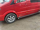Боковые пороги Maya Red (2 шт., алюминий) Средняя база для Mercedes Sprinter W906 2006-2018 гг, фото 4