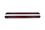 Боковые пороги Maya Red-Black (2 шт., алюминий) Короткая (short) и средняя (Long) для Mercedes Vito/V-class, фото 3