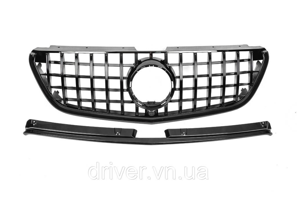 Передняя решетка GT Panamericana Black (2014-2023 для Vito W447) для Mercedes Vito/V-class W447 2014- гг