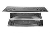 Накладки на внутренние пороги Черный Хром (нерж) 3 накладки для Mercedes Vito/V-class W447 2014- гг, фото 4