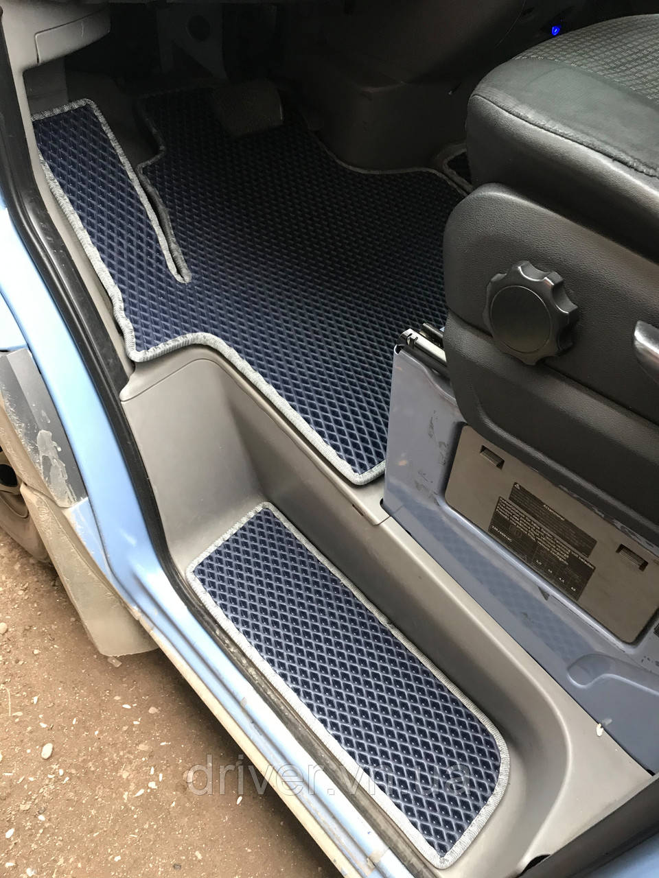 Коврики на пороги (3 шт, EVA, черные) для Mercedes Sprinter W906 2006-2018 гг