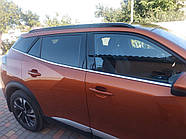 Окантовка Окон (6 шт, Нержавейка) для Peugeot 2008 2019- гг