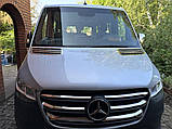 Накладки на воздухозаборник OmsaLine (2 шт., нерж) для Mercedes Sprinter W907/W910 2018- гг, фото 7