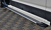 Боковые пороги Line (2 шт, алюминий) Средняя База для Man TGE 2017- гг