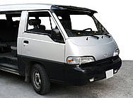 Козырек на лобовое стекло (черный глянец, 5мм) для Hyundai H100