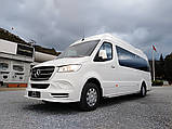 Накладка на передний бампер V3 (под покраску) для Mercedes Sprinter W907/W910 2018- гг, фото 4