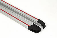 Боковые Подножки Maya Красно-Серые (2 шт., Алюминий) для Hyundai Tucson TL 2016-2021 гг