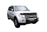 Дефлектор капота (EuroCap) для Mitsubishi Pajero Wagon IV 2006-2021 гг