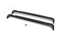 Поперечины на оригинальные рейлинги (2 шт) Черные для Land Rover Discovery IV 2009-2017 гг