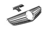 Передняя решетка радиатора (2009-2013, AMG Silver) для Mercedes E-сlass coupe C207