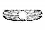 Передняя решетка Diamond Silver (2020-2025) для Mercedes GLC X253, фото 3