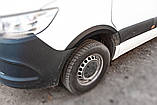 Накладки на арки (4 шт, черные) для Mercedes Sprinter W907/W910 2018- гг, фото 5
