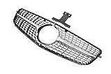 Передняя решетка Diamond Silver для Mercedes C-class W204 2007-2015 гг, фото 4