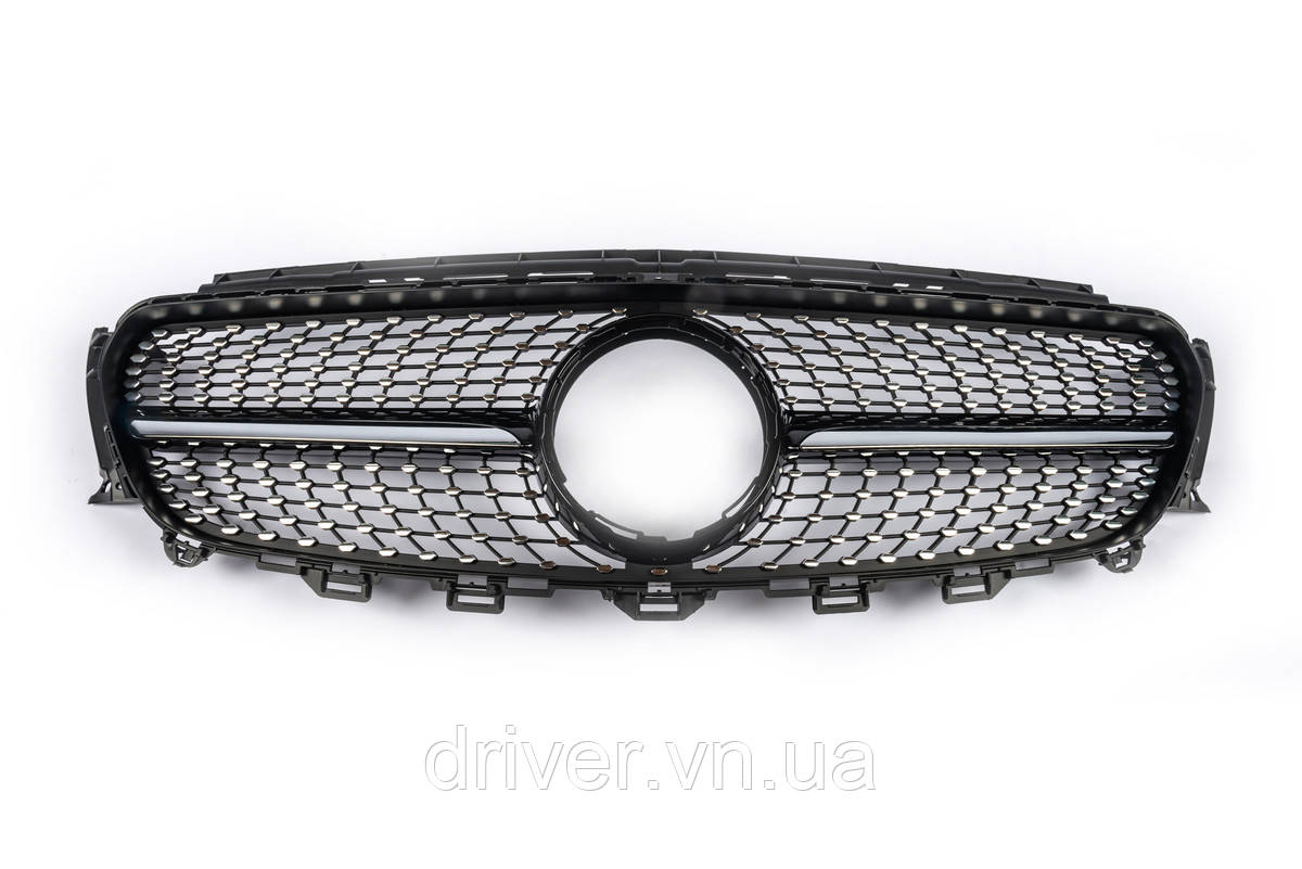 Передняя решетка Diamond Black (для Avantgarde 2016-2019) Без места под камеру для Mercedes E-сlass W213