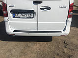Накладка на задний бампер DDU (ABS) для Mercedes Vito/V-class W447 2014- гг, фото 6
