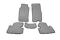 Коврики EVA (Серые) Длинный, комплект 5 штук (передние и задние) для Nissan Patrol Y60 1988-1997 гг