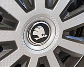 Наклейки на колпачки дисков 54мм (4шт) для Skoda