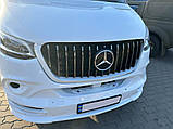 Передняя решетка Panamericana GT Chrome Premium V1 С рамкой для Mercedes Sprinter W907/W910 2018- гг, фото 5