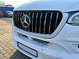 Передняя решетка Panamericana GT Chrome Premium V1 С рамкой для Mercedes Sprinter W907/W910 2018- гг, фото 6