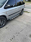 Боковые пороги Sunrise (2 шт., алюминий) для Chrysler Voyager 2001-2007 гг