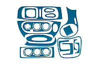 Накладки на панель приборов 1999-2003 (синий цвет) для Renault Megane I