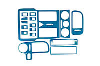 Накладки на панель 1999-2001 (синий цвет) для Volkswagen Polo