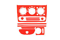 Накладки на панель приборов (красные) для Opel Corsa B 1993-2004 гг