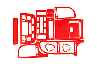 Накладки на панель приборов (красные) для Peugeot 406 1995-2004 гг