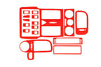 Накладки на панель 1999-2003 (красный цвет) для Volkswagen Polo