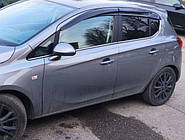 Ветровики на окна (4 шт., Sunplex Sport) для Opel Corsa E 2015-2019 гг