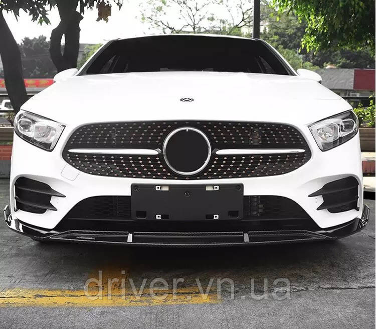 Передняя лип юбка (черная) для Mercedes A-сlass W177 2018- гг
