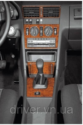 Накладки на панель (1993-1995) Дерево для Mercedes C-class W202