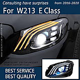 Передние фары Maybach (2 шт, LED) для Mercedes E-сlass W213 2016-2023 гг, фото 6