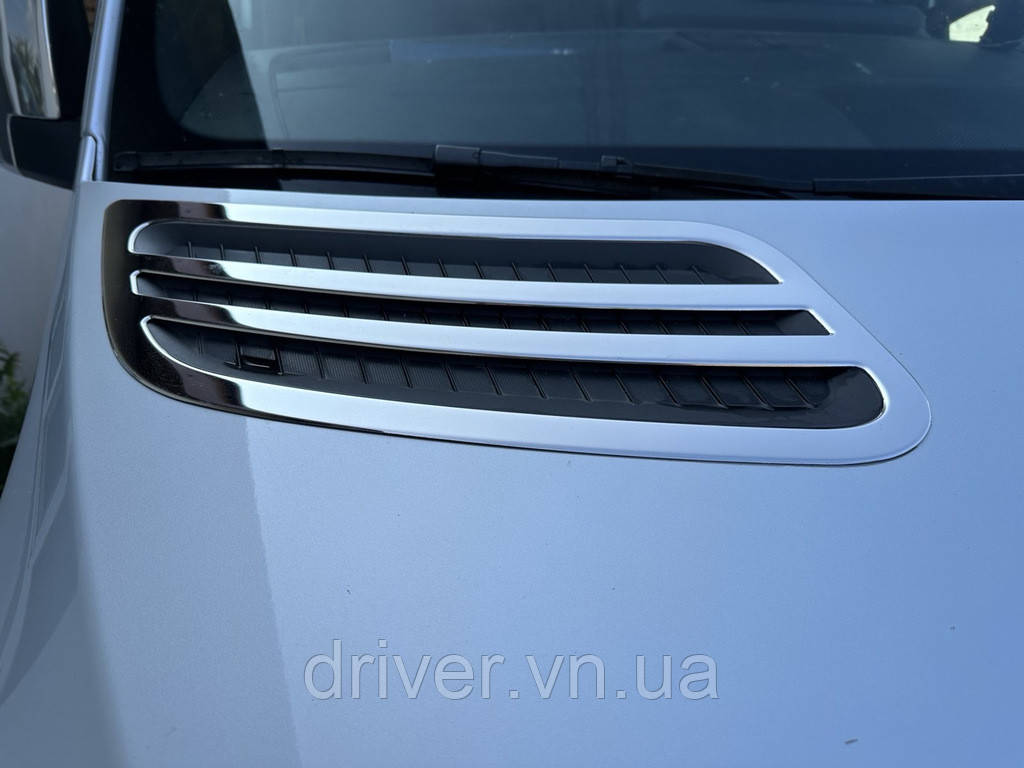 Накладки на воздухозаборник OmsaLine (2 шт., нерж) для Mercedes Sprinter W907/W910 2018- гг