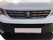 Хромированные Накладки на Решетку (Нержавеющая Сталь) Carmos - Турецкая Нержавеющая Сталь для Peugeot