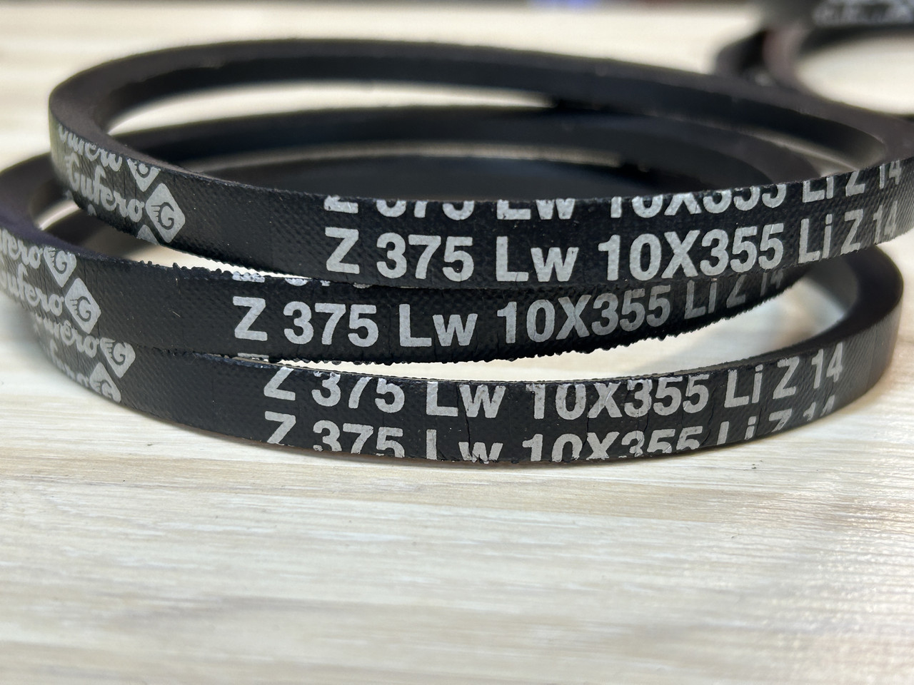 Ремінь клиновий Z 375 Lw, 10x355 Li - GUFERO Чехія Original, фото 1