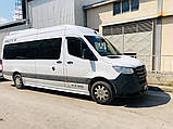 Комплект порогов (под покраску) L4 – Extra Long для Mercedes Sprinter W907/W910 2018- гг, фото 3