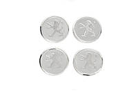 Наклейки на центральные колпачки дисков 60мм pgt-60-n-sr (4шт) для Peugeot