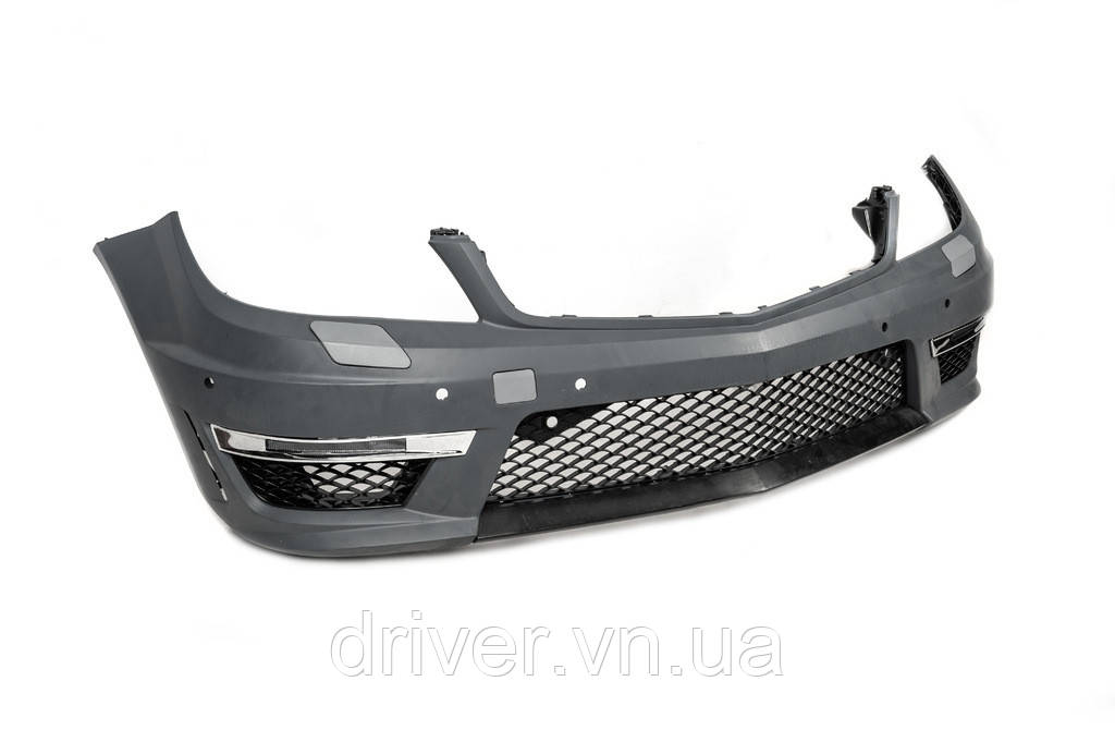Передний бампер 2011-2014 AMG C63 (полный комплект) для Mercedes C-class W204