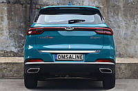 Хромированная накладка на крышку багажника (OmsaLine) для Chery Tiggo 7 2020- гг