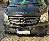 Передняя лип накладка 2013-2018 (ABS) для Mercedes Sprinter W906, фото 4