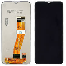 Дисплей Samsung A025F Galaxy A02s (2021) (160,5 x 72 мм) + сенсор чорний | модуль