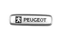 Алюминиевый шильдик для ковриков (1 шт) для Peugeot