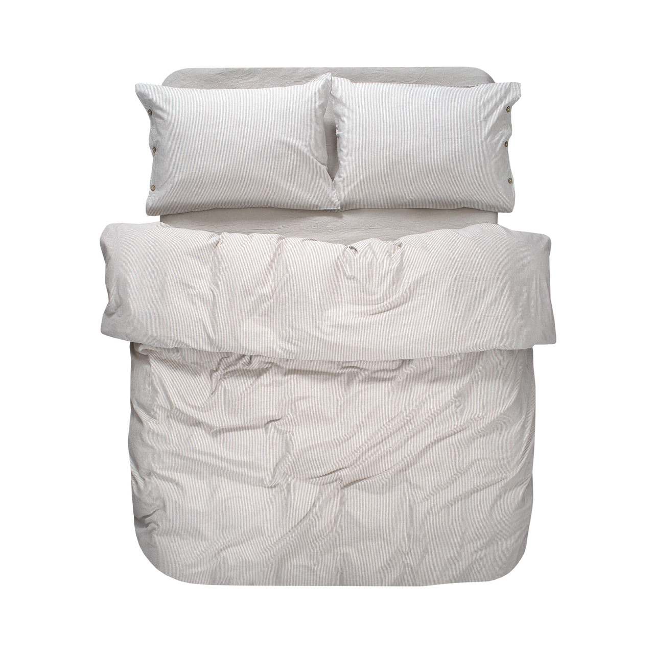 Постільна білизна Lotus Home Washed cotton - Cottage kahve полуторний