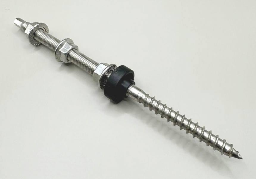 Кріплення нержавіюче для сонячних панелей в комплекті 10х200 (1шт), фото 1