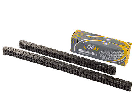 Ланцюг ГРМ Волга, ГАЗель, ВАЗ дв. ЗМЗ 40624 Євро-3 (72 зв.) втулочний, к-т (під гострий зуб), фото 1