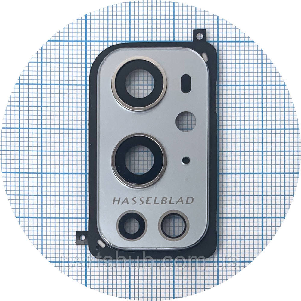 Скло камери OnePlus 9 Pro (з сірою рамкою), фото 1