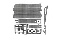 Накладки на панель приборов (25 шт.) Карбон для Mercedes W201 (190) 1982-1993 гг